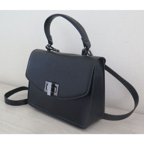 Aldo Black Top Handle Clutch/Crossbody w/Removable Strap - Picture 4 of 10